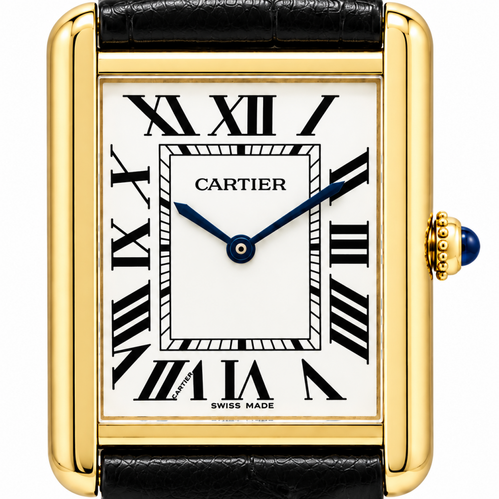 Cartier Tank Solo Large W1018855 18K Yellow Gold Watch
